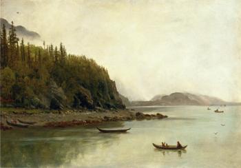 阿爾伯特 比爾施塔特 Indians Fishing 阿爾伯特 比爾施塔特 Indians Fishing